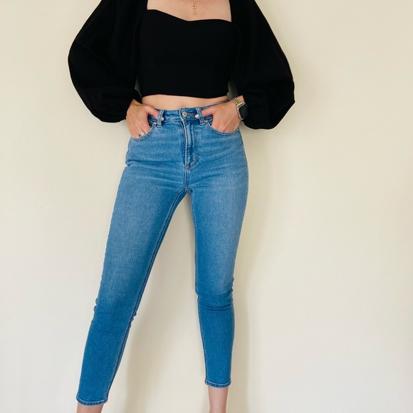 American eagle stretch high waisted mom jeans - Picture 2 of 8